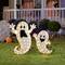 Glitzhome® Set of 2 Lighted Halloween 2.5D Ghosts Family Outdoor Decor